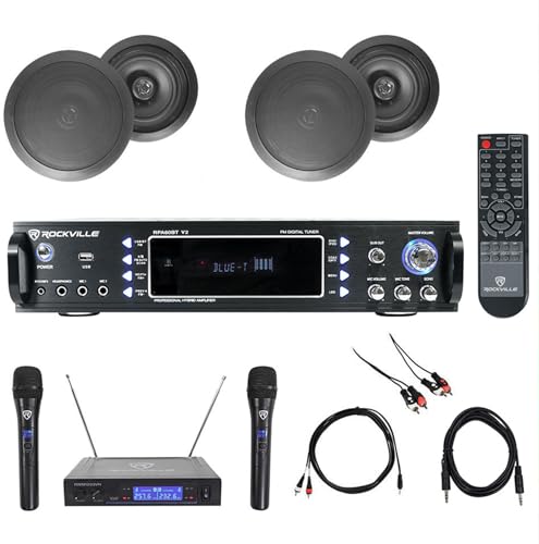 Audiosavings Bundle: (4) Pair Rockville HC85 Black 8