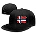 Strapback Hat Norway Flag Puzzle Gorra De Fondo Plano Clásico, Gorra De Camionero, Personalizada, Hip Hop, A Prueba De Viento, Verano, Gorra Snapback, Adulto, Protector Solar, Som