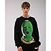 Arnodefrance Men Graphic Sweatshirts Vintage Printing Sweatshirt Cotton Loose Crewneck Hoodies Pullover
