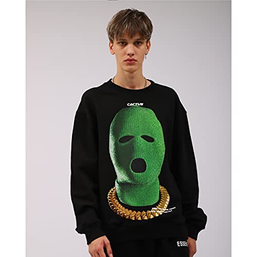 Arnodefrance Men Graphic Sweatshirts Vintage Printing Sweatshirt Cotton Loose Crewneck Hoodies Pullover3