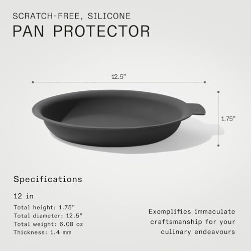 Made In Cookware | 12" Frying Pan Protector | Molded Silicone | Dishwasher Safe | Graphite by Made In - Image 5