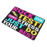 Rock The Test Don't Stress Just Do Your Best Teacher Testing Vintage Signs Room