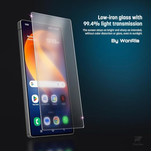Image of WonRia Pack 1- Matte Screen Guard Protector for Poco X8 5G Matte Tempered Glass Edge to Edge [Anti-FingerPrint | Anti-Glare | Shinning Border] - (Made of Glass)