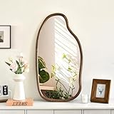 【Forme irrégulière en forme de nuage】 Ce miroir irrégulier en forme de nuage est unique en son genre. Peu importe où vous le placez, il sera une décoration parfaite pour rendre votre pièce plus chaleureuse !