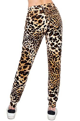 ALWAYS Calça de moletom feminina de veludo aveludado – calça de moletom de inverno básica premium ma