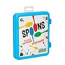 Spoons in a Case, Card Games for Kids - Spoons Game, Fun Family Games for Kids and Adults, Game Night, Travel Games, 3-6 Players, Ages 7+