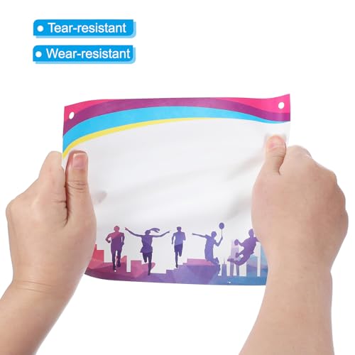 Números de peto para correr impermeables y resistentes con imperdibles para maratón de 100 uds 4