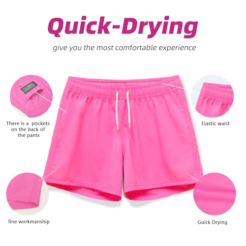 Meilonger Girls Boys Swim Shorts Trunks Beach Board Shorts Kids Lightweight Casual Swimsuit Swimwear No Liner thumb #2