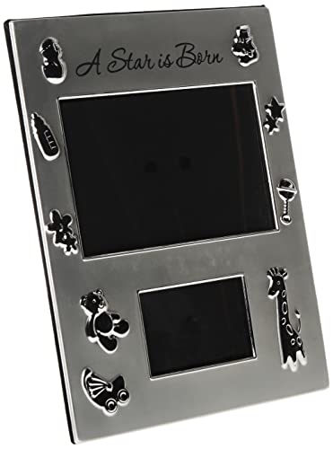 Malden International Designs A Star is Born Juvenile Picture Frame, 4x6, Silver
