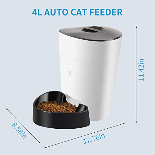 ELSPET-Automatic-Cat-Feeder-4L-Auto-Pet-Dry-Food-Dispenser-with-Silicone-Mat-Portion-Control-1-8-Meals-per-Day-10s-Voice-Recorder-for-Small-Medium-Pets