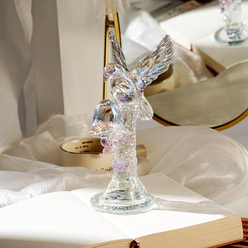 Pièce décorative cadeau idéal arbre en cristal oiseau pour anniversaire - 4