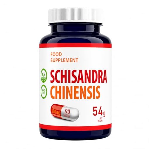 Schisandra Chinensis 500mg 90 capsule vegane 10% Schisandrins, certificato di analisi di AGROLAB Germania, ad alta resistenza, senza glutine e senza OGM