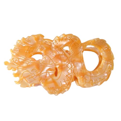 Dragon Hair Clips,Cellulose Acetate Hair Clips,Small Claw Clips for Girl,Hair Accessories,Gold
