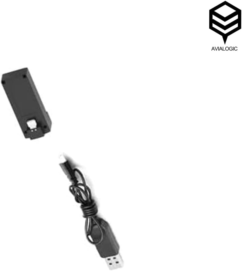 AVIALOGIC 1PCS 3.7V 550mAh Rechargeable Batteries and USB Chargers for Q10 Drone