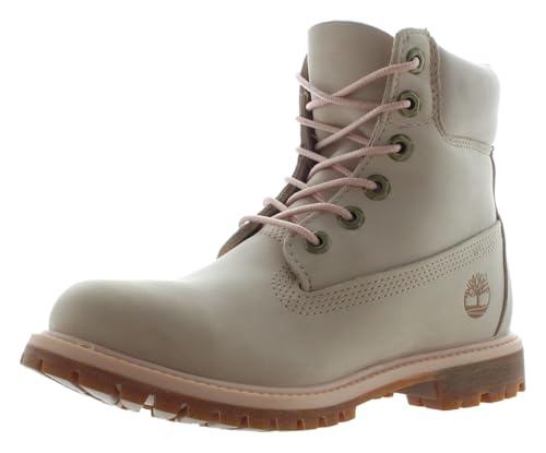 Timberland Timberland Premium 6 Inch Waterproof Boot Womens Shoes Size 10, Color: Light Pink/Brown/Pink