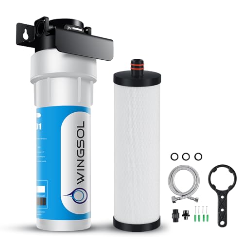 WINGSOL Under Sink Water Filter Replacement With Multi Layer Pleated Material, Removes 99.99% Chlorine, Lead, Heavy Metals, Odors/Contaminants - View #6