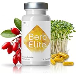 Mara Labs BerbElite | 350mg Berberine HCL & Broccoli Seed Complex for Increase Bioavailability | 30 Vegan Capsules