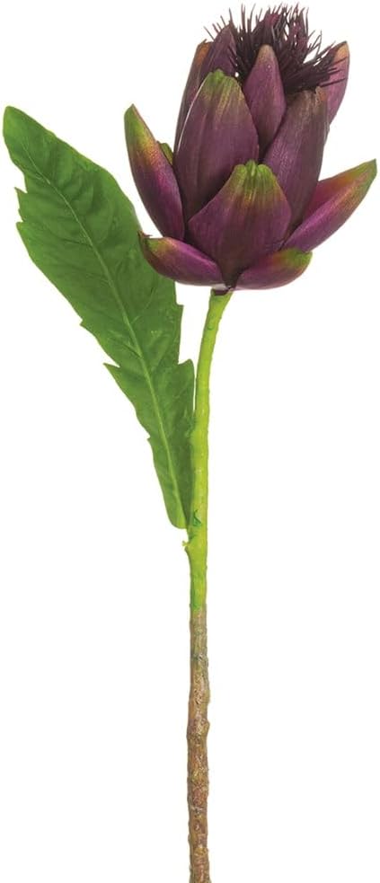 20.5" Fake Artichoke Stem -Eggplant (Pack of 12)