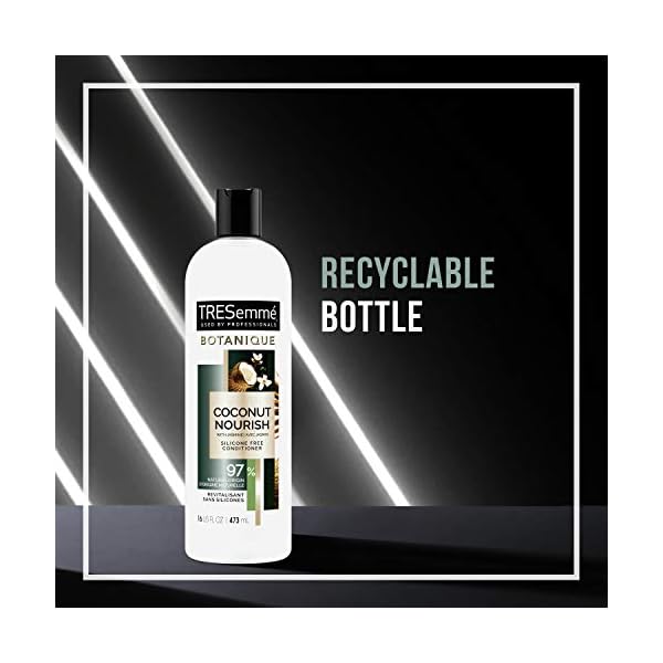 TRESemmé Conditioner Botanique Coconut Nourish 4 Count for Dry Hair And Damaged Hair 92% Natural Derived Ingredients with Professional Performance 16 oz
