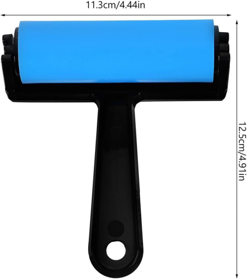 Red Printmaking Roller 4pcs Plastic Rubber Brayers for Wallpaper