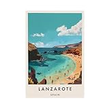 GAPKJGTS Lanzarote - Lienzo decorativo para pared (50 x 75 cm)