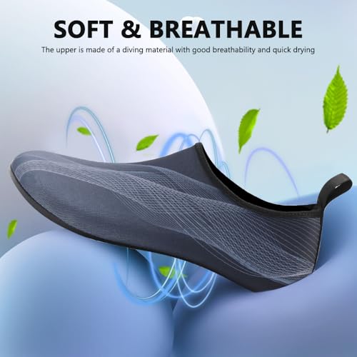 Image of Water Shoes for Women Men Quick-Dry Barefoot Aqua Socks Swim Pool Non Slip Surf Yoga Exercise Outdoor Trave Essentials