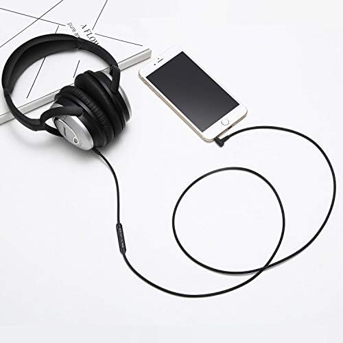 Bingle Audio Cable Replacement Cord For Bose QC15 QuietComfort 15 Headphone W/IN-LINE MIC and Remote(BQ15-C2)