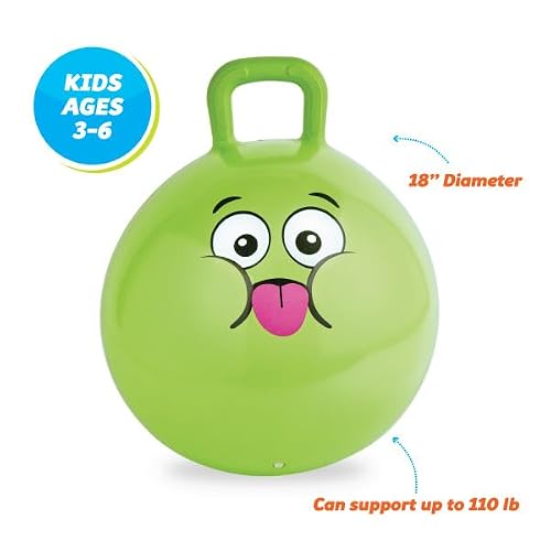 Kidoozie B-Active My First Hopper Ball - Inflatable Bouncer for Indoor & Outdoor Play, Activity & Exercise - for Children Ages 3+ - Thumbnail 3
