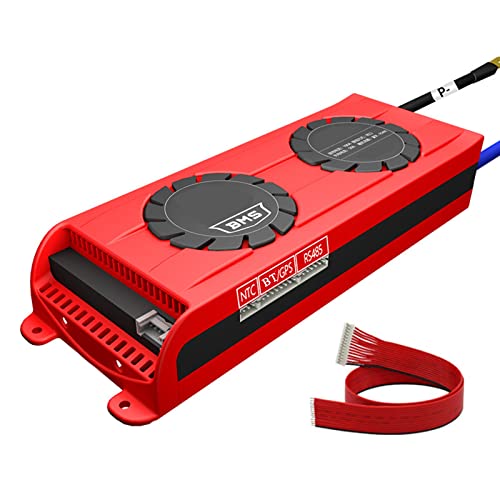 QQXY BMS Lifepo4 Placa de protección de batería,4s/8s/16s PCB Board módulo de protección de batería Inteligente,con Cables de Equilibrio+ BT,para 18650 batería Paquete Cover