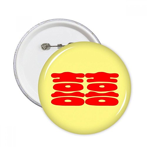 Badge bouton Xi mariage décoration vêtement pins ronds multicolores DIYthinker lot de 5 pièces