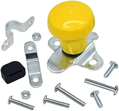 Steering Wheel Spinner Knob WSV123Y 60922 with Rubber Sleeve Compatible with John Deere Tractor Compatible with Case IH Backhoe Compatible with Cub Cadet Mower and Many Other Equipments