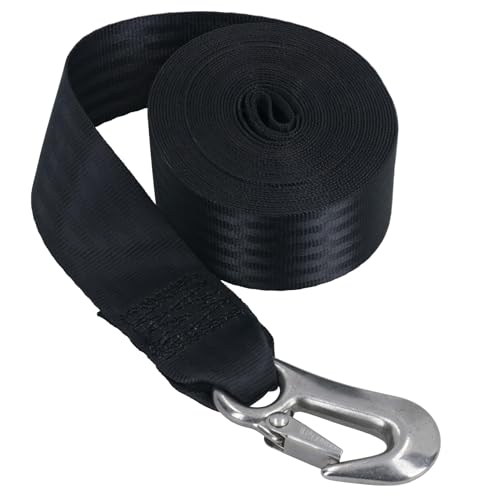 Sangle de treuil remorque bateau jet-ski 7m avec crochet acier inoxydable