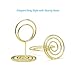 Jofefe 20pcs Mini Place Card Holders, Cute Table Number Holders, Small Size Table Card Holder Tables Number Stands, Wire Photo Picture Menu Clips for Wedding centerpieces, Anniversary Party (Gold)