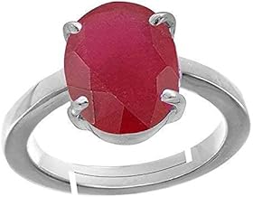 S Kumar Gems & Jewels 11.25 Ratti Natural Ruby (Manikya/Manik) Original Certified Gemstone Gold Plated Ring for Unisex
