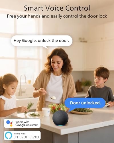 Philips Wi-Fi Smart Door Lock Deadbolt with Handle Set, Keyless Entry Door Lock for Front Door Set, Portable Fingerprint Door Lock with App Control, IP53 Waterproof, Auto Lock, Alexa Voice Control thumbnail 5