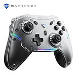 Machenike G5PRO Wireless Controller RGB, Joystick PC Gaming Hall Effect, Joystick Trigger, Tasti meccanici, Compatibile con PC/NS/TV/smartphone, TURBO, 5 Livelli di vibrazione, Nero