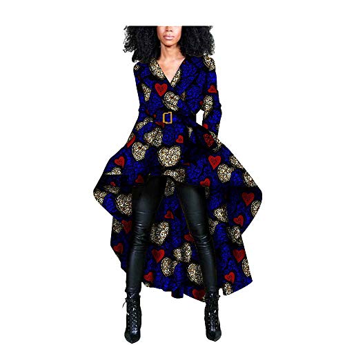 African Clothing for Women Long Coats Fashion Ankara Print Jacket Outwear Cotton Africa Dashiki Outfits Party Wear