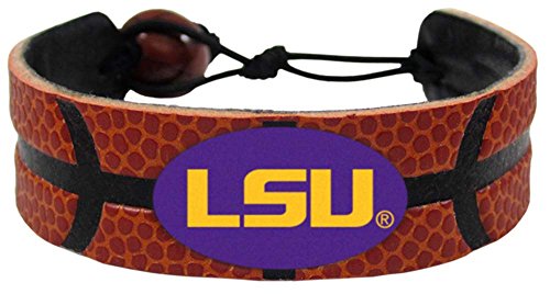 Bracelet Basket-Ball LSU Tigers GameWear Ajustable Cuir Marron