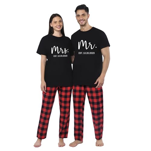 Couples Matching Cotton Pajama Set