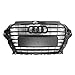Audi 8V3853651CKA Kühlergrill Black Edition Frontgrill Tuning Design Grill Blackline, schwarz matt, für A3 (8V, 2013-2016)