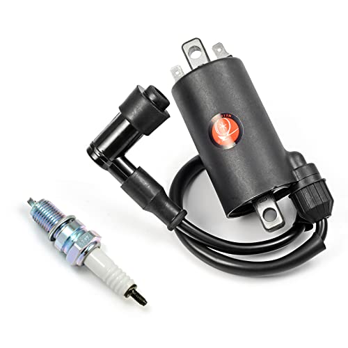 MOTO1988 Ignition Coil & Spark Plug For Kawasaki Bayou 300 KLF300 C/B/A 1986-2004 21121-1049