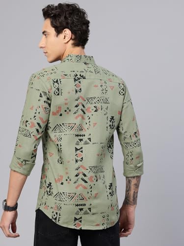 Image of Majestic Man Pure Cotton Printed Trendy & Comfortable Casual Shirt