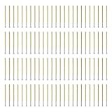 ANKROYU 100 PCS Spring Loaded Pogo Pin, 4 Jaws Head Test Probe for PCB Testing, Gold Plated Brass Plunger Mini Size with Stainless Steel Spring, Replacement Probes for Solder Joints, Pads