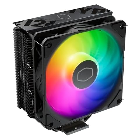 Cooler Master Hyper 212 Pro aRGB CPU Air Cooler, SickleFlow Edge 120 PWM Fan, Composite 4 Copper Heat Pipes, 152mm Tall, Sleek Top Cover, AMD Ryzen AM5|AM4, Intel LGA 1851|1700 Brackets Cover