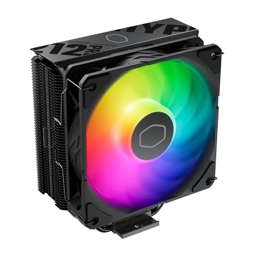 Cooler Master Hyper 212 Pro aRGB CPU Air Cooler, SickleFlow Edge 120 PWM Fan, Composite 4 Copper Heat Pipes, 152mm Tall, Sleek Top Cover, AMD Ryzen AM5|AM4, Intel LGA 1851|1700 Brackets