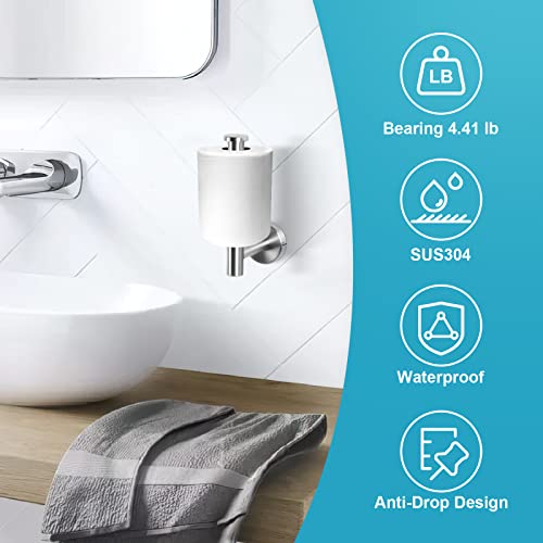 Glattever Toilet Paper Holder Toilet Brushed Nickel Paper Holder Wall Mount Sus304 Stainless Steel Toilet Paper Roll Holder Toilet For Bathroom, Washroom, Kitchen #TOP4