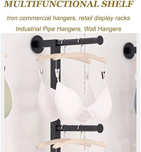Space-Saving Wall-Mounted Garment Rack - Versatile Clothing Rod for Retail Display & Bathroom Towel Organization - Perfect for Small Spaces