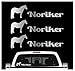 siviwonder Noriker Kaltblut Aufkleber 3er Set Pferdeaufkleber Pferd reiten Auto Folie Farbe Silber, Größe 10cm