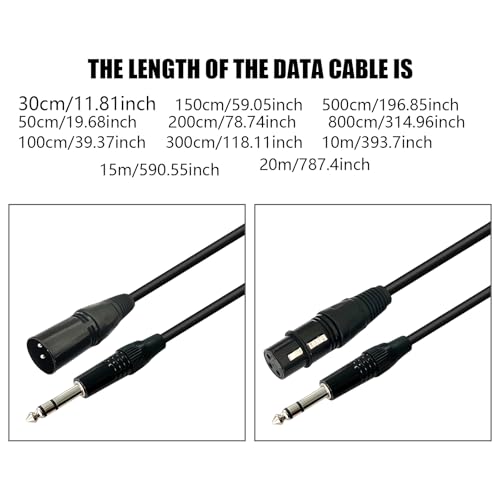 Câble d'interconnexion 6,35 mm pour studio et sonorisation live