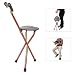 Broco Baston Silla, Caminar de Metal Plegable Portable de la Silla del...